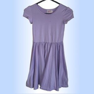Dot Dot Smile DDS Cap-Sleeve Twirl Dress-Lilac Light Purple Lavender - Size 5/6